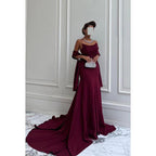 Simple Casual Scoop Sleeveless Mermaid Formal Party Prom Dress