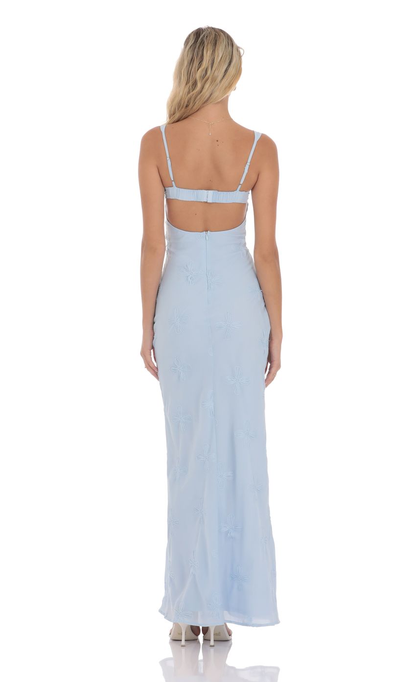 Sexy Spaghetti Straps Floral Open Back Mermaid Maxi Dress Prom Dresses
