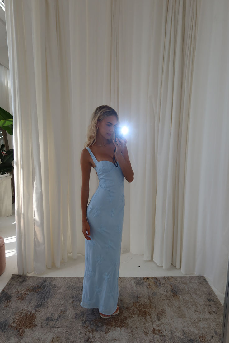 Sexy Spaghetti Straps Floral Open Back Mermaid Maxi Dress Prom Dresses