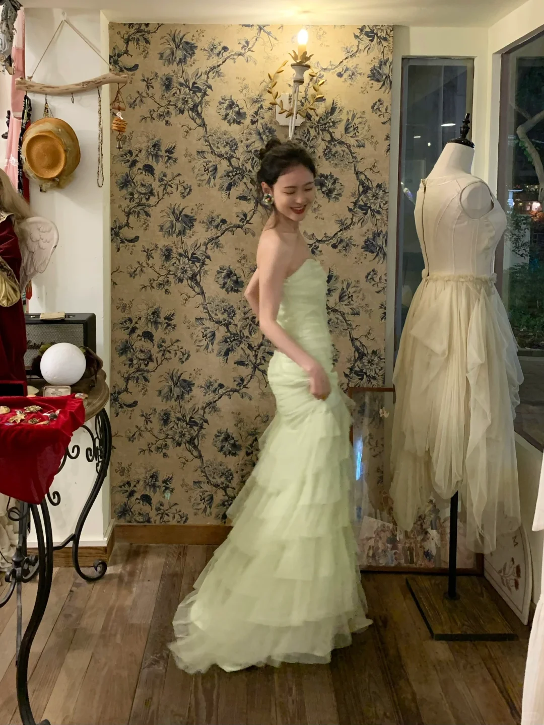 Vintage Light Sweetheart Neck Layered Tulle Prom Dress  Birthday Dress