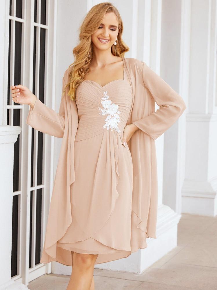 Sunnderly Mother of The Bride Groom Dresses Lace Appliques for Wedding Guest SY28066