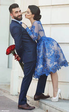 Delicate  Appliques Prom Dress Long Sleeve