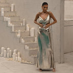 Spaghetti Strap Backless Sleeveless Backless Evening Party Evening Sheath Dress Birthday Outfits