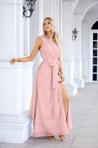 Ladies Chiffon One Shoulder Bridesmaid Evening Dress Wedding Party Evening Dress 28133