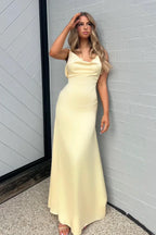 Charming Sheath Spaghetti Straps Long Party Dress with Pearl