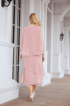 Sunnderly Two-Piece A-line Mother of The Bride Dress Formal Party Gown Dress SY28072
