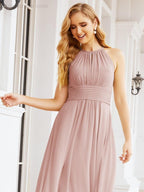Numbersea Keyhole Bridesmaid Dresses Sleeveless Formal Evening Party Prom Gowns 28043