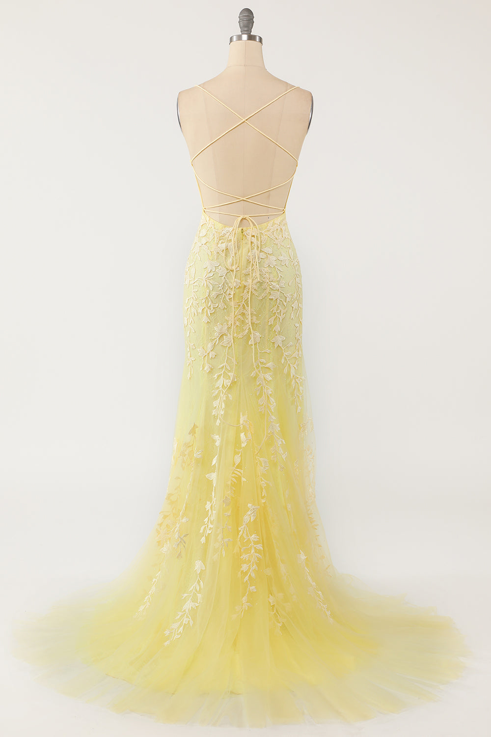 Mermaid Long Prom Dress Backless Evening Dress