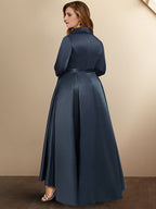A-Line/Princess V-Neck Asymmetrical Mother of the Bride Dresses