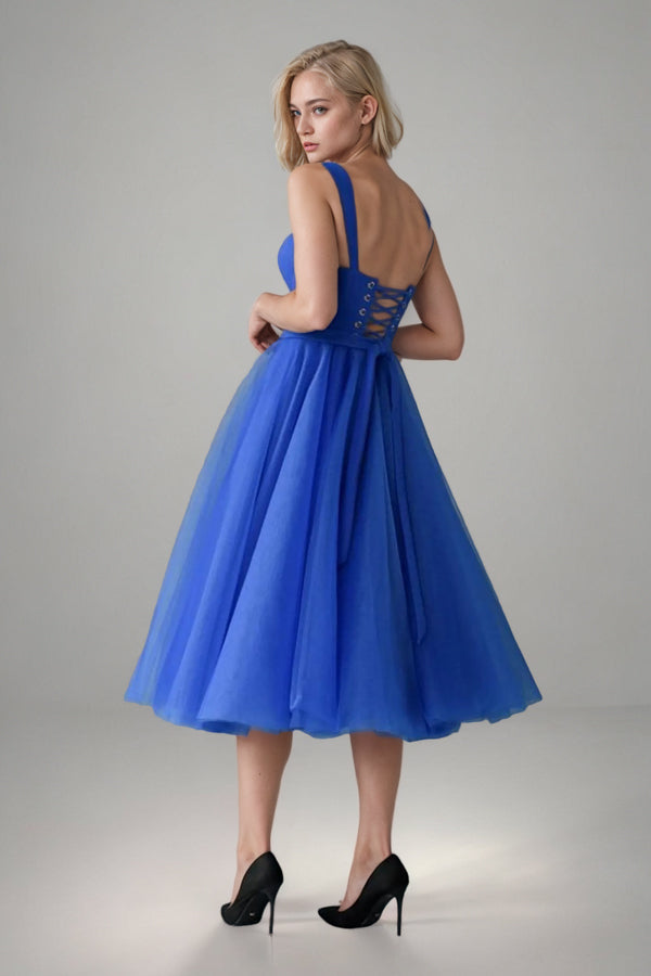 A-line Tulle Corset Short Homecoming  Dress Mini Dress