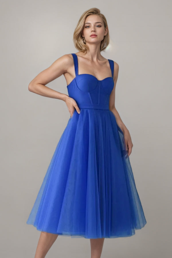 A-line Tulle Corset Short Homecoming  Dress Mini Dress