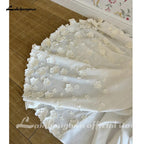 NumberSea NumberSea Mermaid Wedding Dress 2024 Elegant Vestido De Novia Satin Flowers Lace Bride Dresses Sheer Buttons Back