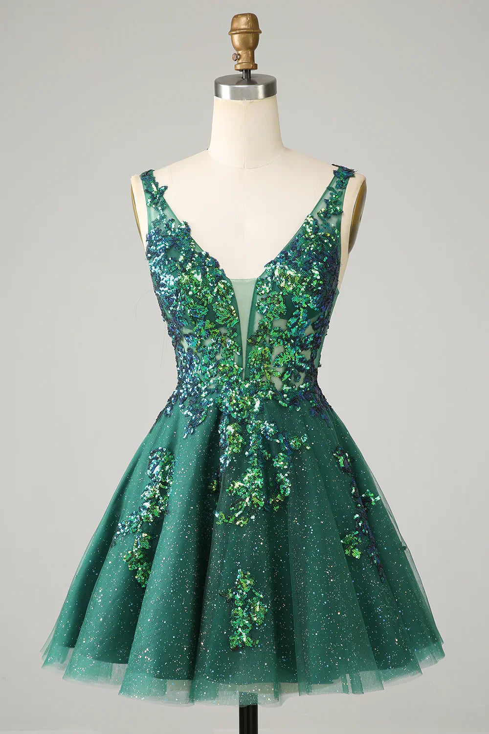 A Line Glitter Homecoming Dress Party Dress with Sequins