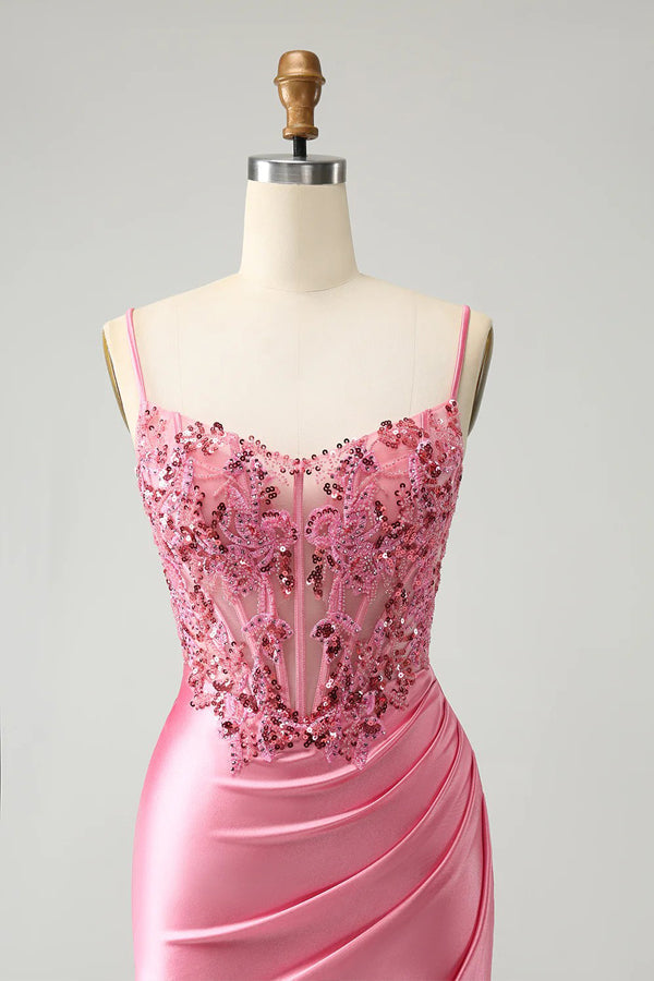 Corset Tight Short Homecoming Dress Mini Dress with Beadings