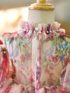 Organza Knee-length 1st Birthday Toddler Party Dress