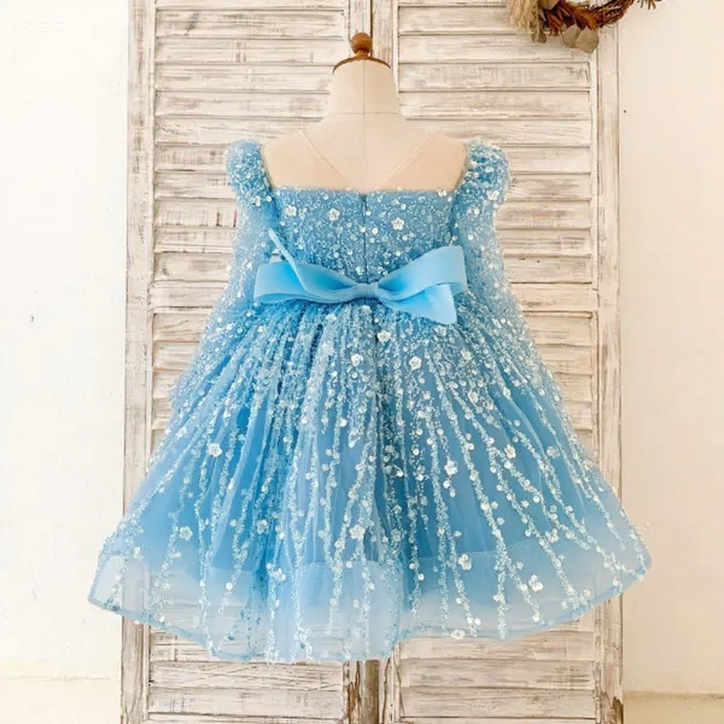 Baby Girl  First Communion Dress Toddler Birthday Pageant Princess Dress