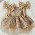 Elegant Baby Girl First Communion Dress Toddler Birthday Pageant Princess Dress