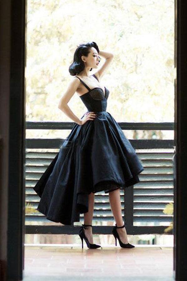 High Low Vintage Homecoming Dresses Short Prom Dress
