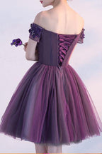 Homecoming Dress Off-the-shoulder Short Prom Dress Party Dress