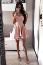 A-line Sweetheart Satin Homecoming Dresses