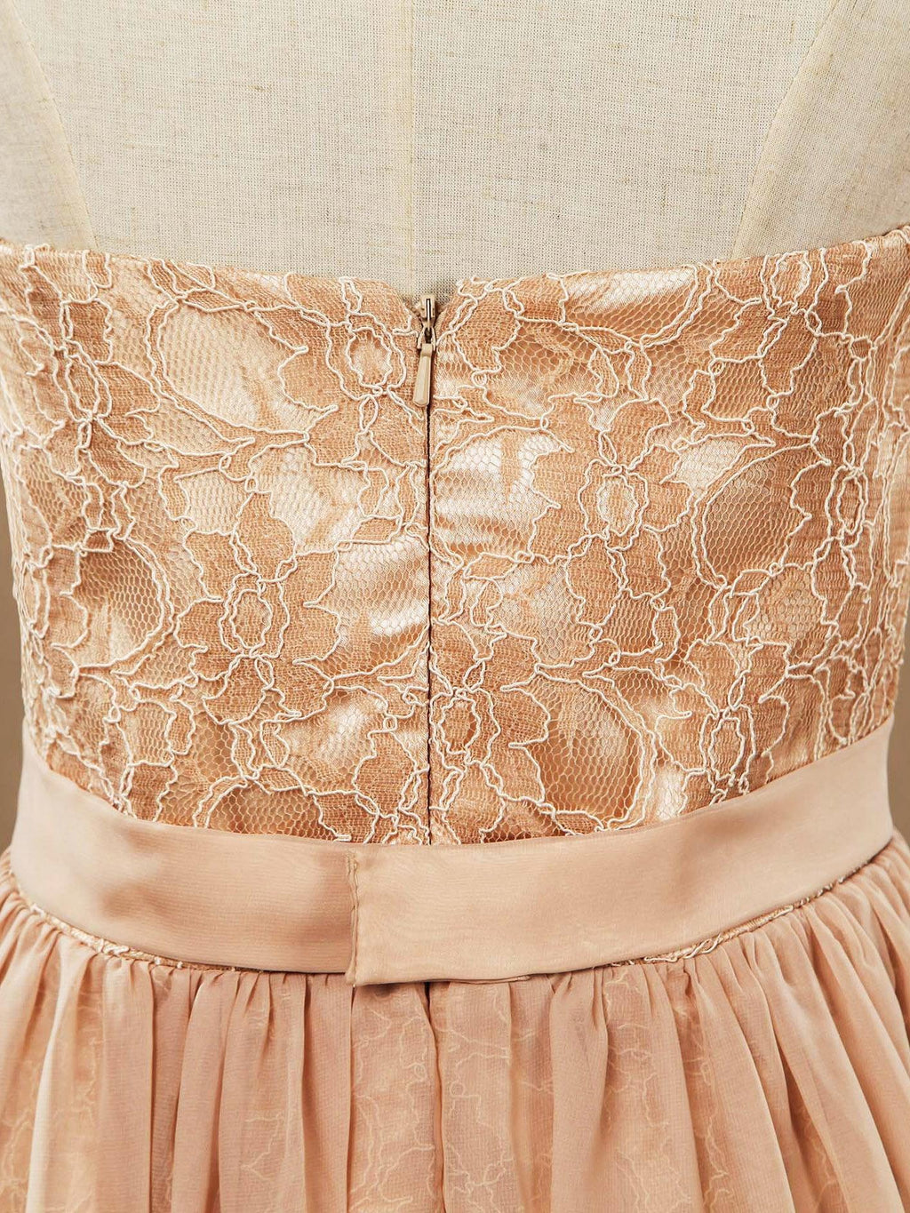 Baoleely Sheath Column Strapless Cocktail Party Prom Dress Short Lace match Long Chiffon Flap