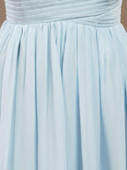 A-Line V-neck Halter Chiffon Floor Length Prom Formal Party Evening Dress Sexy Open Back