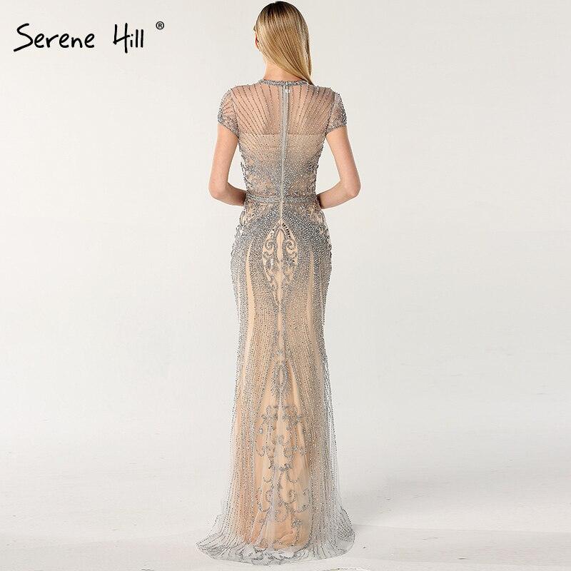 IN STOCK  Luxury Cap Sleeve full diamond O-Neck Mermaid Evening Dresses Design Beading Evening Gowns Plus Size LA60742