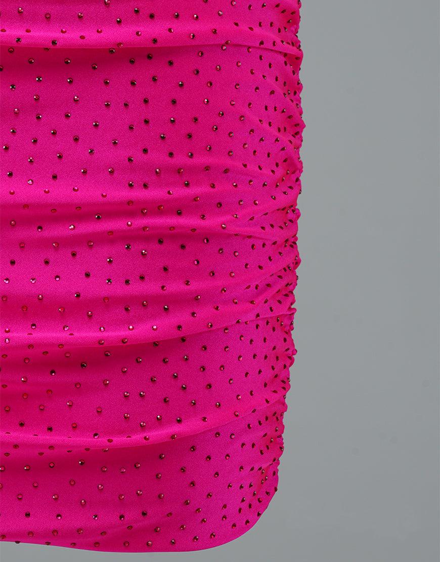Lace Up Spaghetti Straps Short Homecoming Dress Hot Pink Party Dress