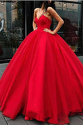 Sweetheart Lace-up Ball Gown Floor-length Long Big Prom Dress