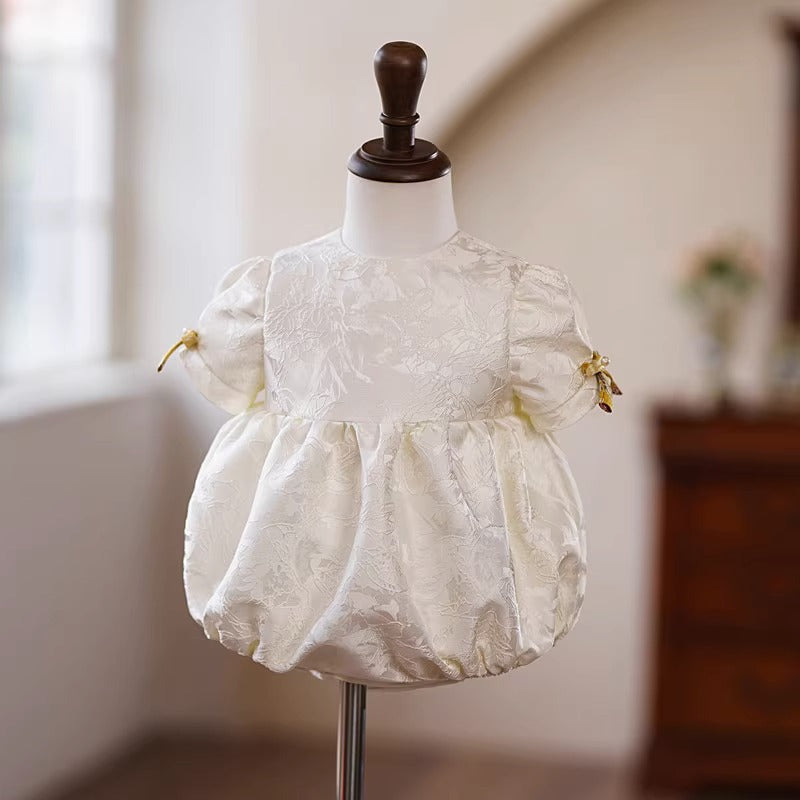 Cute Baby Girl Flowers Dress Toddler Pageant First Communion Princess Dress