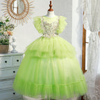 Flower Girl Dress Little Girl Easter Dress Pageant Costumes Wedding Princess Communion Dress