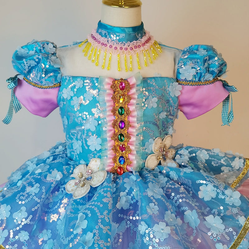 Cute Baby Girl Beauty Pageant Sequins Toddler First Communion Princess Dress
