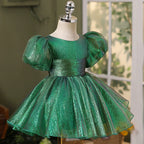 Cute Baby Girls Sequin First Communion Dresses Toddler Birthday Dresses