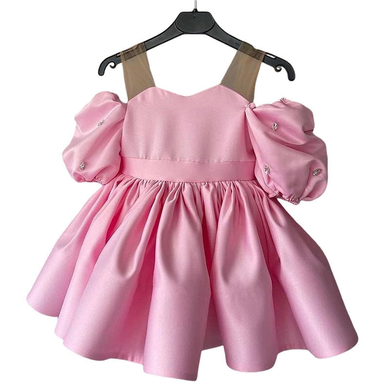 Cute Baby Girl  Baptism Dress Toddler Pageant First Communion Princess Dress