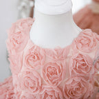 Baby Girl Dress Toddler Flower Pageant First Communion Baptism Fluffy Princess Dress