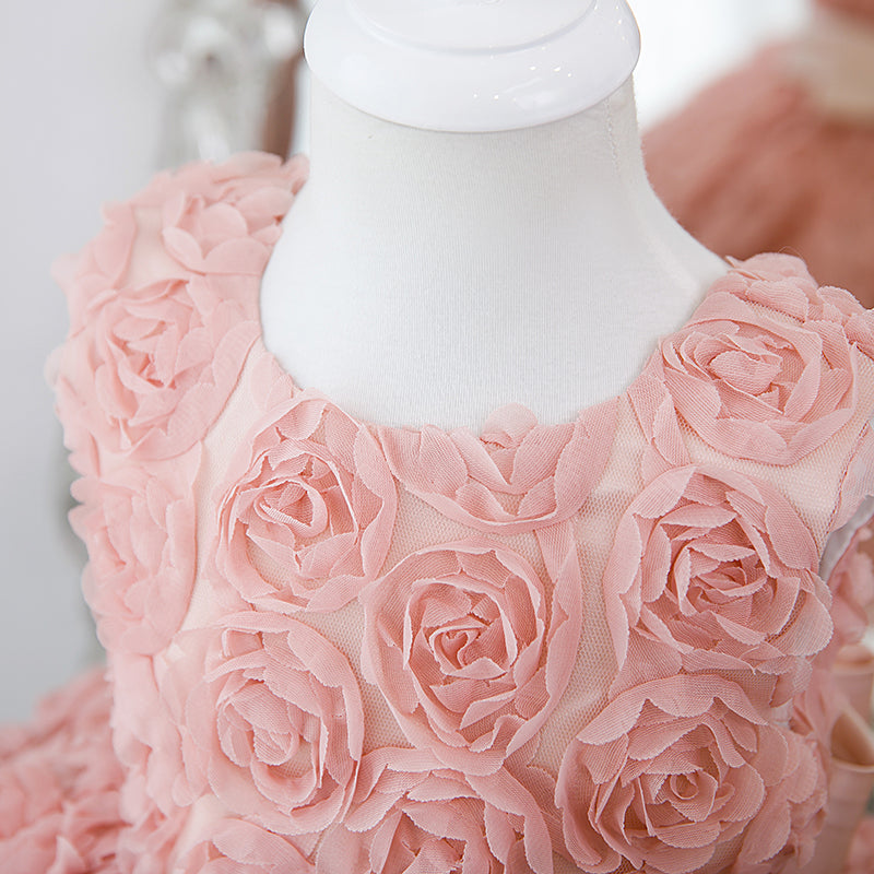 Baby Girl Dress Toddler Flower Pageant First Communion Baptism Fluffy Princess Dress