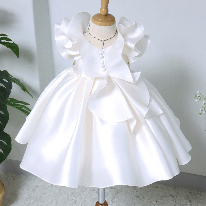 Cute Baby Flower Girl Dresses Toddler First Communion Dress