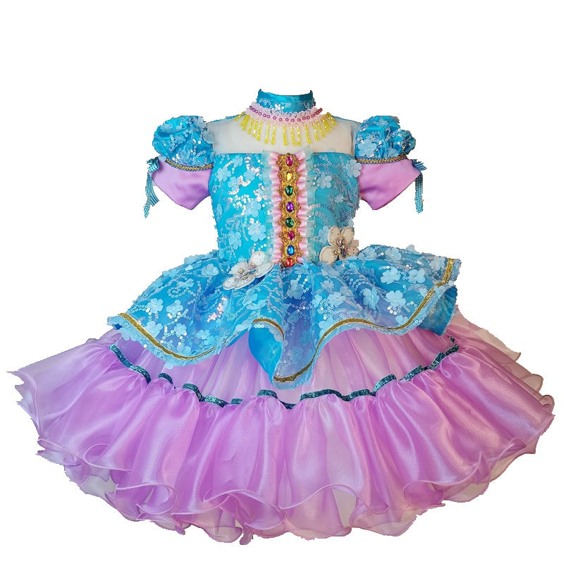 Cute Baby Girl Beauty Pageant Sequins Toddler First Communion Princess Dress