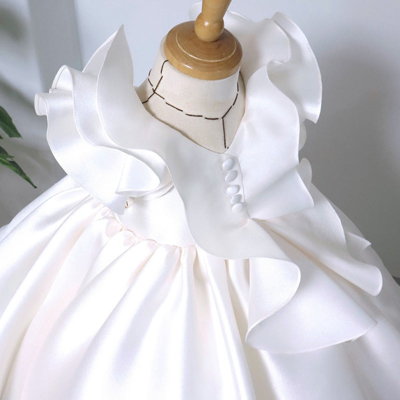 Cute Baby Flower Girl Dresses Toddler First Communion Dress