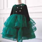 Cute Baby Girl Christmas Dress Toddler Pageant First Communion Princess Dress