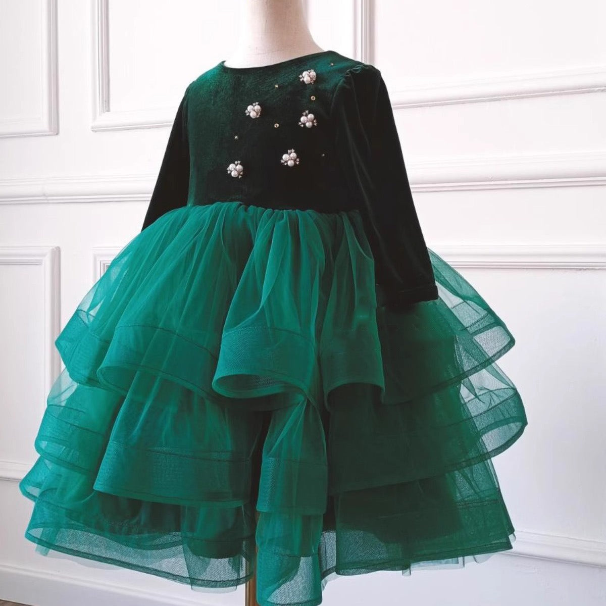 Cute Baby Girl Christmas Dress Toddler Pageant First Communion Princess Dress