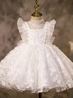 Flower Girl Dresses Baby Girl Elegant Ruffle Puffy Formal Princess Dress First Communion Dress