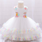 Baby Girl First Communion Dress Toddler Birthday Party Dress Girl Formal Dresses