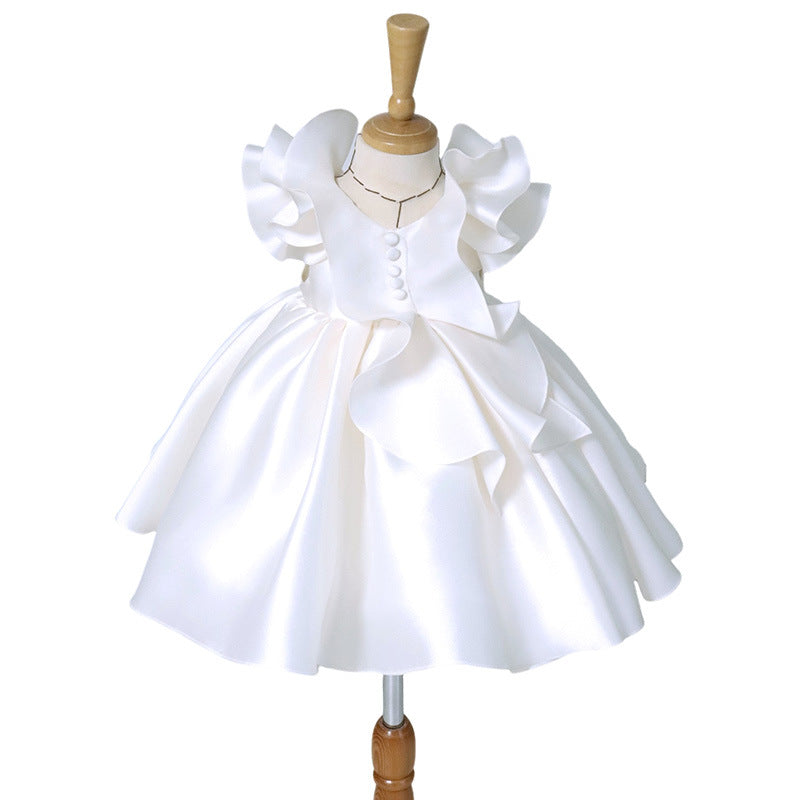 Cute Baby Flower Girl Dresses Toddler First Communion Dress