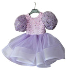 Cute Toddler Christmas Sequin Pageant Dress  Baby Girl First Communion Princess Dress