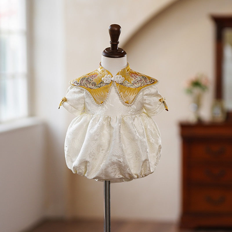Cute Baby Girl Flowers Dress Toddler Pageant First Communion Princess Dress