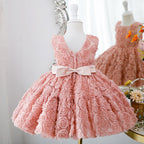 Baby Girl Dress Toddler Flower Pageant First Communion Baptism Fluffy Princess Dress