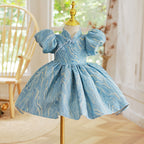 Baby Girl Dress Toddler Summer Pageant Puffy Sleeve Communion Princess Dress