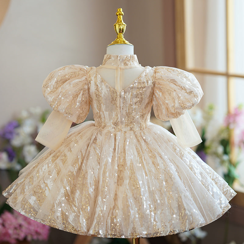 Toddler Ball Gowns Girl Communion Sequins Wedding Birthday Party Princess Dress