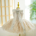 Champagne 1st Birthday Baby Girl Dress